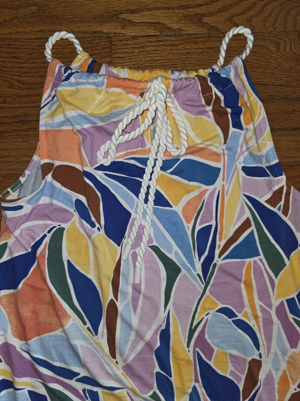 Multicolor Striped Halter Top Dress - Picture 5 of 6